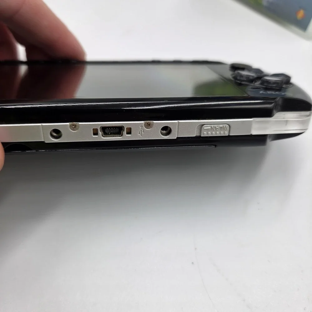 Sony PSP-3000 Black Japan Import Console Tested Reads UMD No Battery + Game